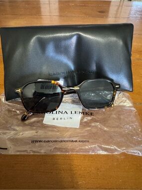 Carolina Lemke Berlin Tortoiseshell Sunglasses — Dark Lenses
